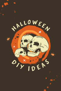 Halloween Skulls DIY Ideas Pinterest Pin