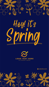 Hey It's Spring Facebook Story Design