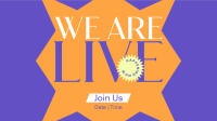 We Are Live Facebook Event Cover