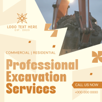 Professional Excavation Services Instagram Post