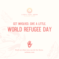 World Refugee Day Dove Instagram Post Design