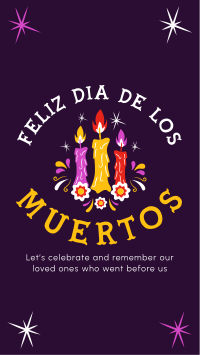 Candles for Dia De los Muertos Instagram Reel Image Preview