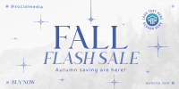 Fall Flash Sale Twitter Post Design