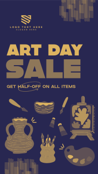 Art Materials Sale Facebook Story