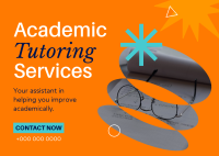 Academic Tutoring Service Postcard