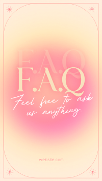 Minimalist FAQ Instagram Reel Image Preview