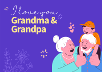 Grandparents Day Letter Postcard