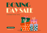 Boxing Day Clearance Sale Postcard