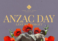 Anzac Day Collage Postcard