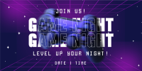 Futuristic Game Night Twitter Post