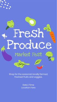 Fresh Market Fest Instagram Story Design