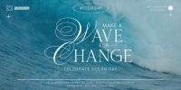 Wave Change Ocean Day Twitter Post