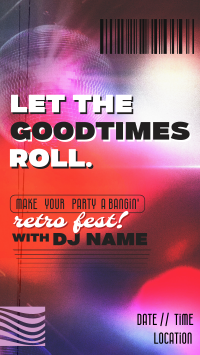 Retro Party DJ  Instagram Reel Image Preview