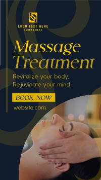 Simple Massage Treatment Instagram Story Design