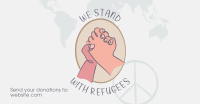 World Refugee Hand Lineart Facebook Ad