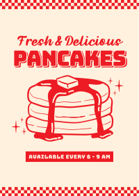 Retro Pancakes Flyer