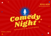 Comedy Night Postcard