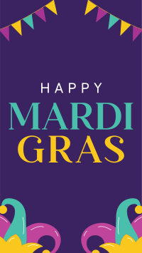 Mardi Gras Celebration Instagram Story