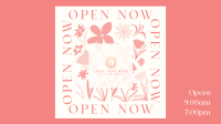 Open Flower Shop Facebook Event Cover