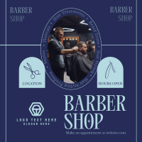 Rustic Barber Shop Linkedin Post
