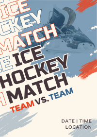 Ice Hockey Versus Match Poster