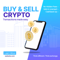 Buy & Sell Crypto Instagram Post