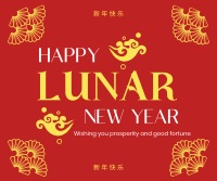 Good Fortune Lunar Year Facebook Post