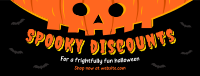 Halloween Pumpkin Discount Facebook Cover Image Preview