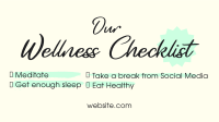 Wellness Checklist Facebook Event Cover