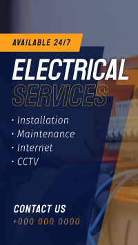 Electrical Repair and Maintenance Instagram Story