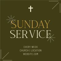 Earthy Sunday Service Instagram Post Image Preview