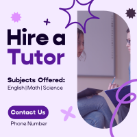 Junior Private Tutor Linkedin Post