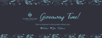 Dainty Floral Pattern Facebook Cover Image Preview