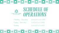 Floral Operating Hours Animation