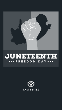 Juneteenth Freedom Celebration Facebook Story