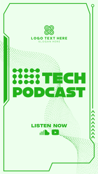 Technology Podcast Circles Instagram Story