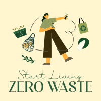 Living Zero Waste Instagram Post