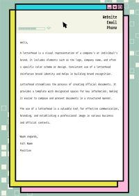 Hacker Letterhead example 2