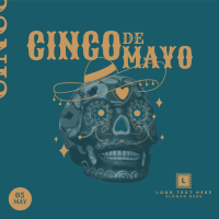 Skull De Mayo Instagram Post Design