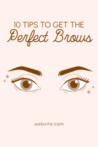 Beautiful Brows Pinterest Pin Design