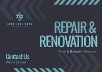 Repair & Renovation Postcard