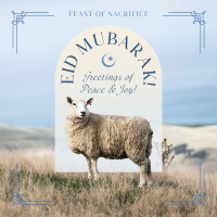 Eid Mubarak Sheep Instagram Post Design