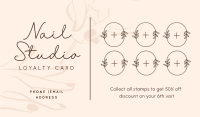 Simple Nail Studio Business Card