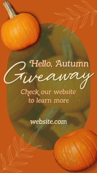 Hello Autumn Giveaway Facebook Story
