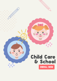 Childcare and School Enrollment Flyer