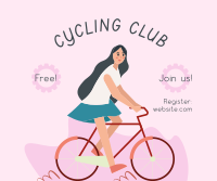 Bike Club Illustration Facebook Post