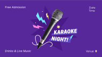 Karaoke Night Blast Facebook Event Cover