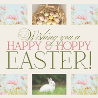 Rustic Easter Greeting Linkedin Post