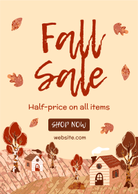 Autumn Leaves Sale Poster