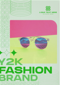 Y2K Fashion Brand Coming Soon Flyer